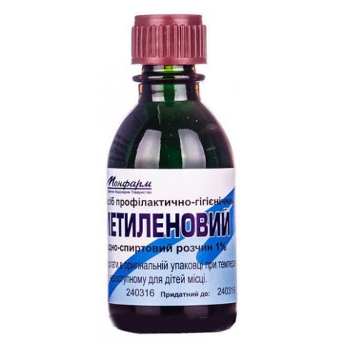 Метиленового синего раствор спиртовой 1% 25 мл