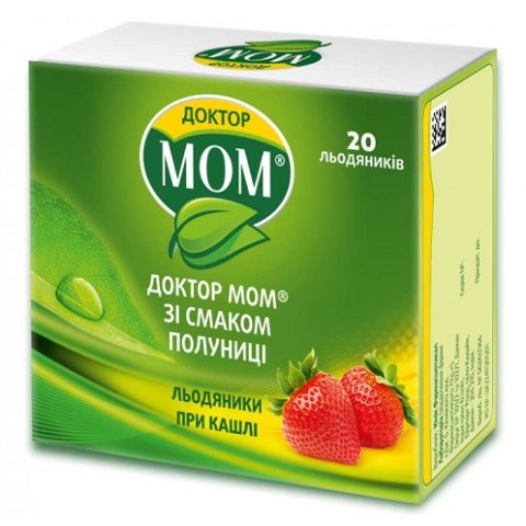 Доктор Мом пастилки от кашля (Клубника) 20 шт