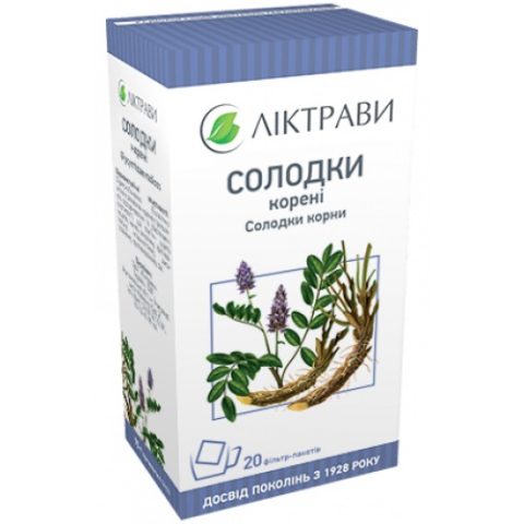 Солодки корни 50 г Фирма «Здоровье»