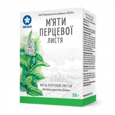Мята перечная листья 50 г Фирма «Здоровье»
