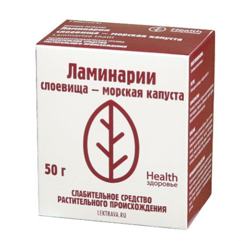 Морская капуста (Ламинария) слоевища 50 г Фирма «Здоровье»
