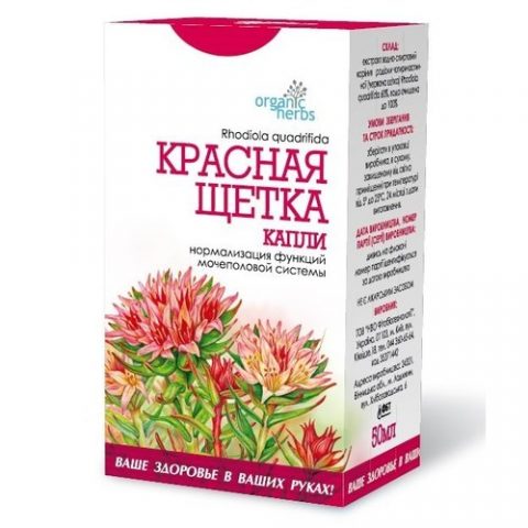 Красная щетка капли 50 мл