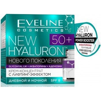 EVELINE  "NEW Hyaluron 4D" 50+ Крем-концентрат с лифтинг-эффектом 50ml