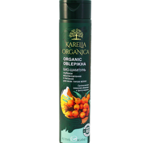 Био-Шампунь Карелия органика «Organic Oblepikha» Глубокое восстановление и питание 310 мл