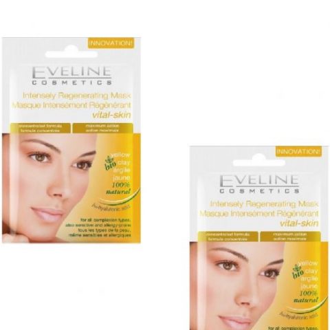 Eveline "bio Маска" Маска с жёлтой bio глиной активно регенерирующая VitaI-Skin Complex 7мл
