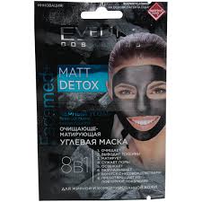 Eveline Facemed + Matt Detox Угольная маска для жирной и комбинированной кожи
