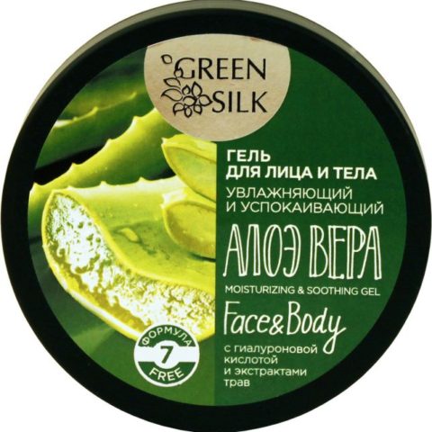 Green Silk Алоэ вера Гель для лица и тела с гиалуроновой кислотой и травами 250 мл