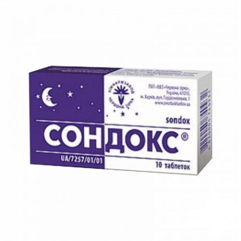 Сондокс таблетки №10 (бессонница)