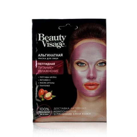Альгинатная маска для лица Пептидная 20 г серии Beauty Visage