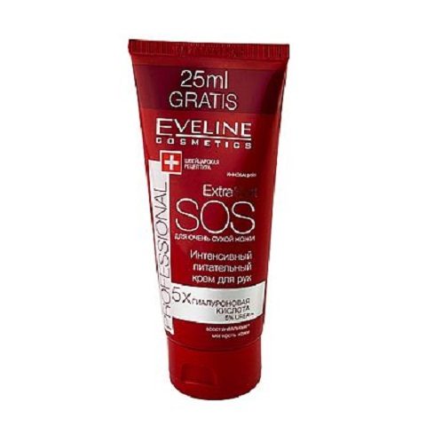 Eveline Extra soft SOS Интенсивный питательный крем для рук для очень сухой кожи 100 мл