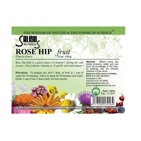 Шиповника плоды 100 г Salem Botanicals